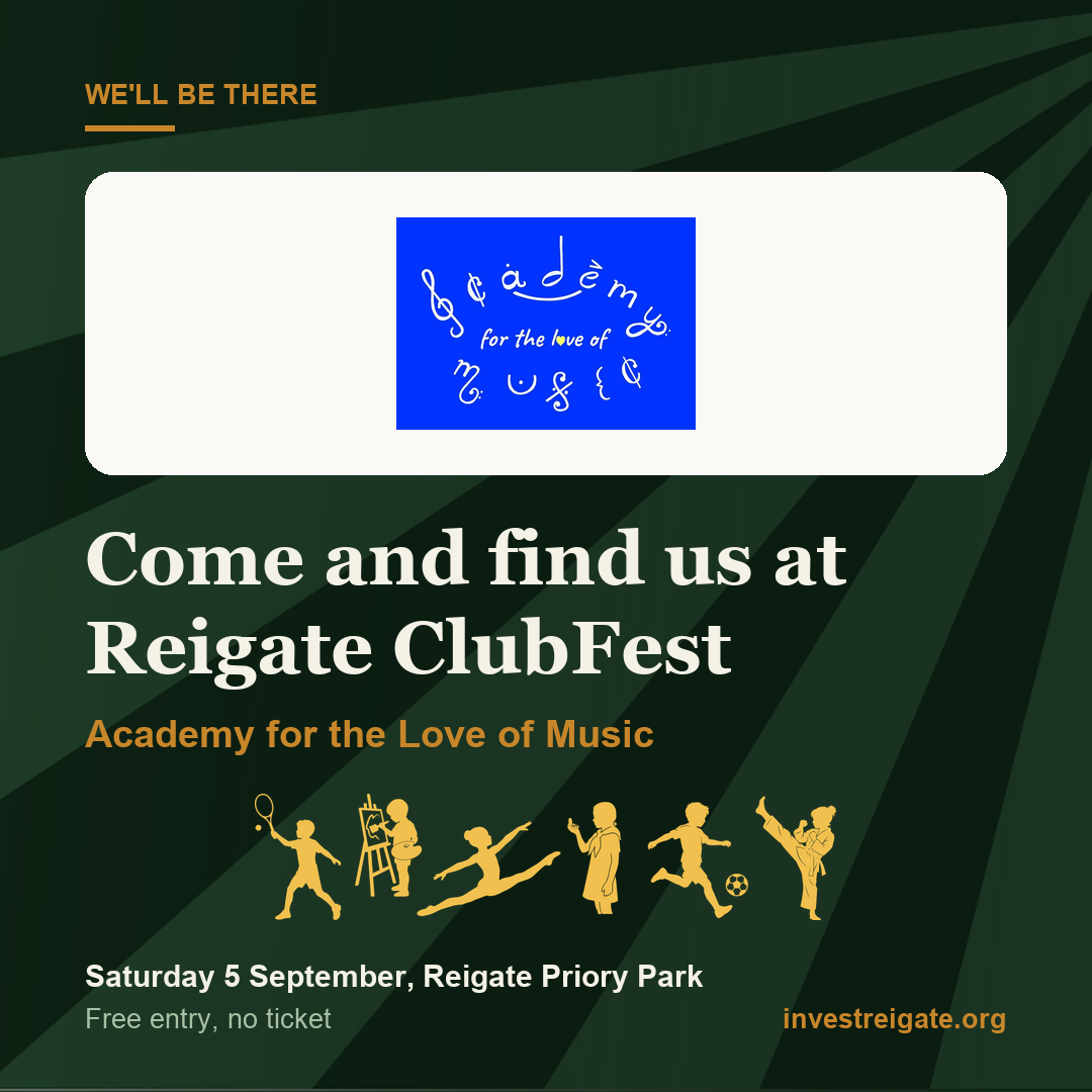 Academy for the Love of Music at Reigate ClubFest, Saturday 5 September, Reigate Priory Park