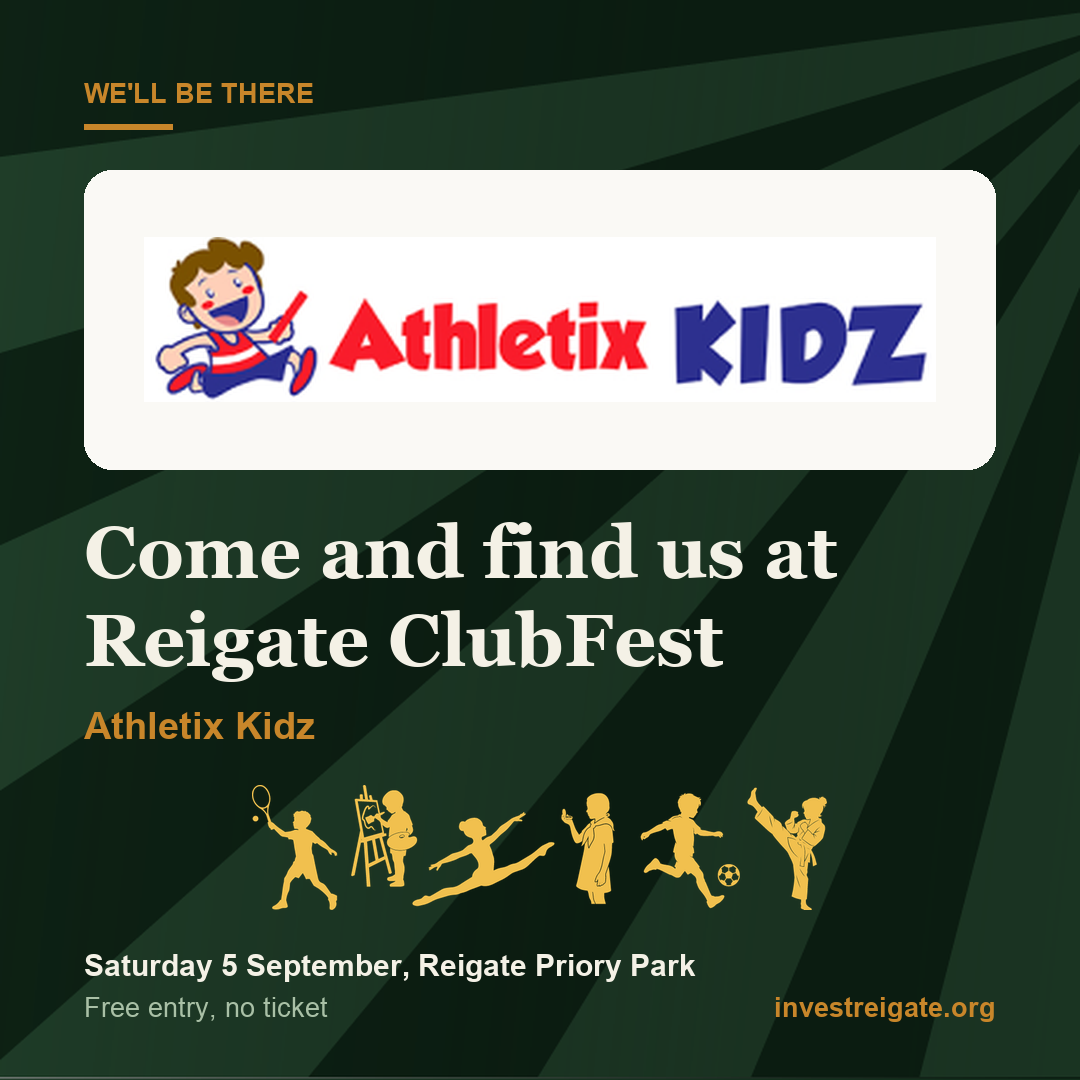 Athletix Kidz at Reigate ClubFest, Saturday 5 September, Reigate Priory Park