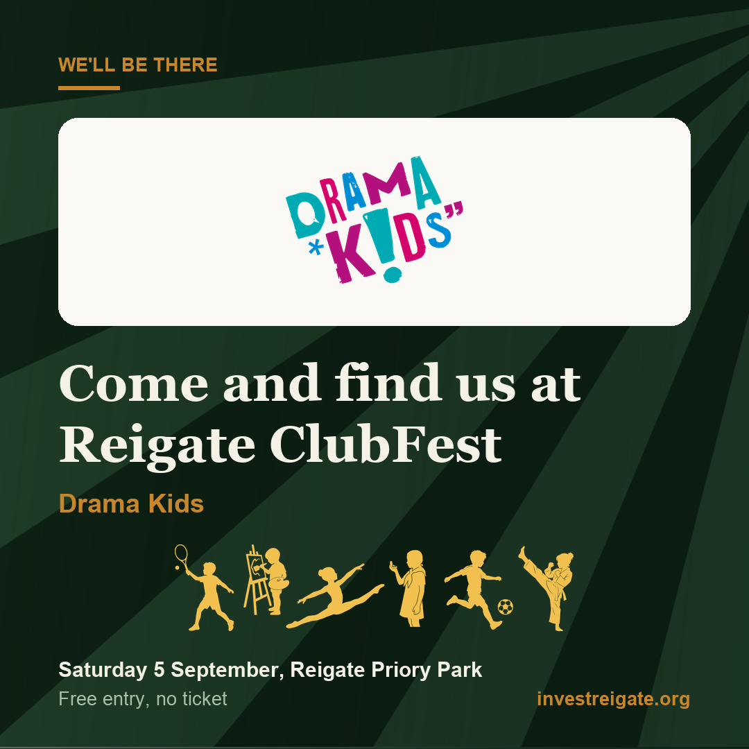 Drama Kids at Reigate ClubFest, Saturday 5 September, Reigate Priory Park