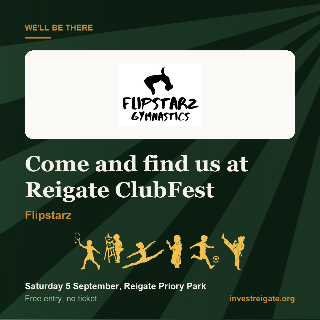 Flipstarz at Reigate ClubFest, Saturday 5 September, Reigate Priory Park