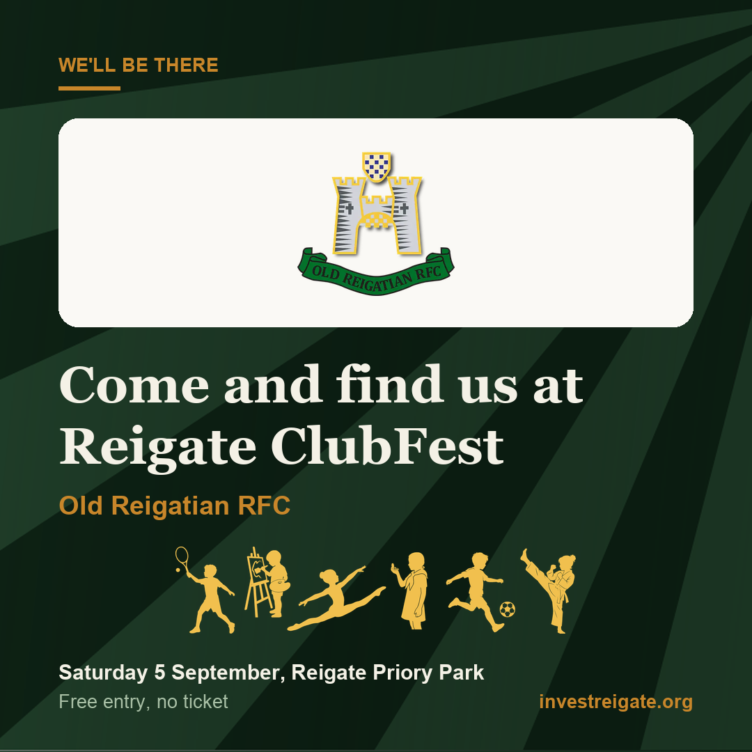 Old Reigatian RFC at Reigate ClubFest, Saturday 5 September, Reigate Priory Park