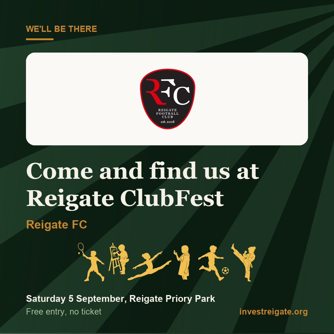 Reigate FC at Reigate ClubFest, Saturday 5 September, Reigate Priory Park
