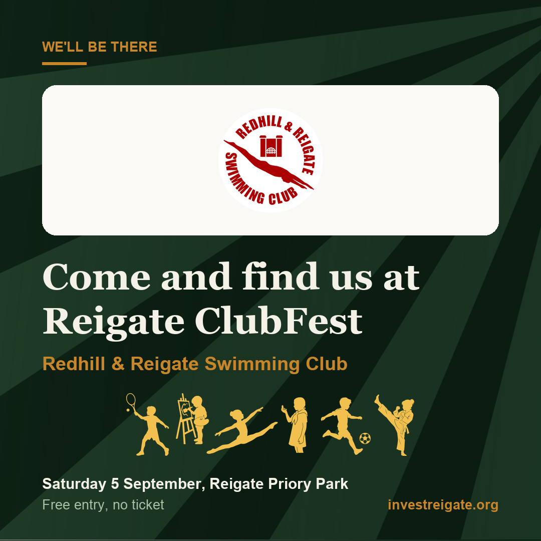 Redhill & Reigate Swimming Club at Reigate ClubFest, Saturday 5 September, Reigate Priory Park