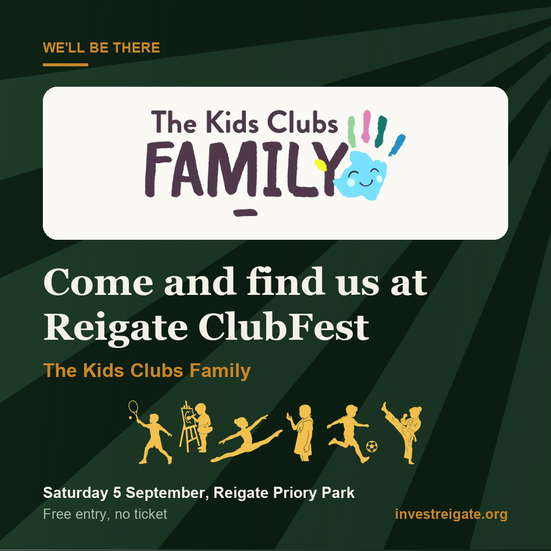 The Kids Clubs Family at Reigate ClubFest, Saturday 5 September, Reigate Priory Park