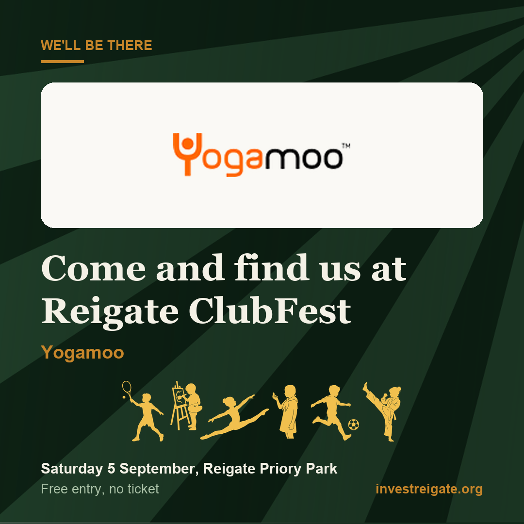 Yogamoo at Reigate ClubFest, Saturday 5 September, Reigate Priory Park